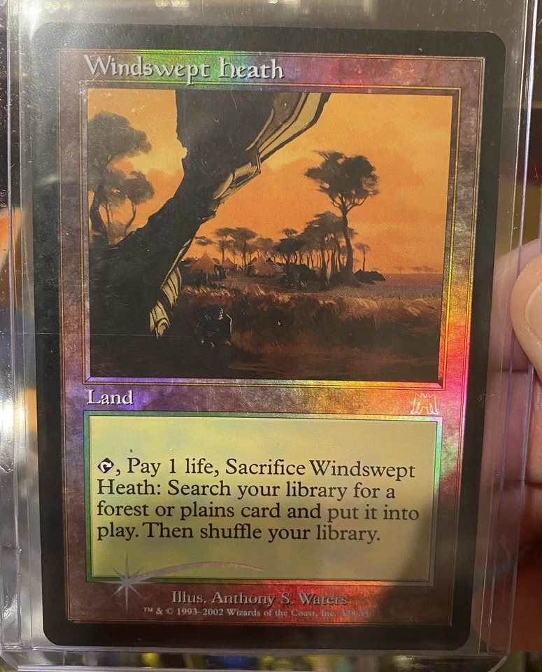 Windswept Heath Onslaught Foil MTG Magic: The Gathering Fetch Lands vintage MP - Image 1 of 4