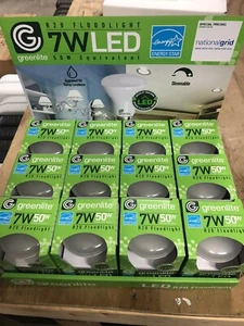 12 R20 LED 7W Dimmable Flood Lights 50W Halogen Bulb Equivalent 3000K GREENLITE - Picture 1 of 3
