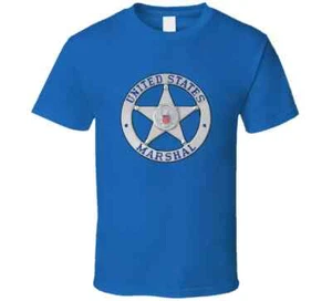 US Marshal Badge USA Funny T Shirt Tee Gift New - Picture 1 of 7