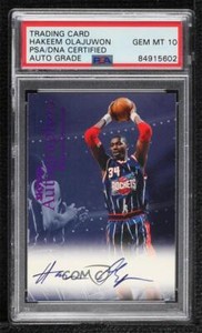 1999 Skybox Premium Autographics Hakeem Olajuwon PSA Authentic Auto