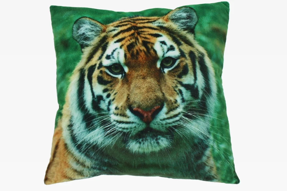 Kissen Motiv Tiger Deko Kuschelkissen 35x35 cm 1043061 - Bild 1 von 1