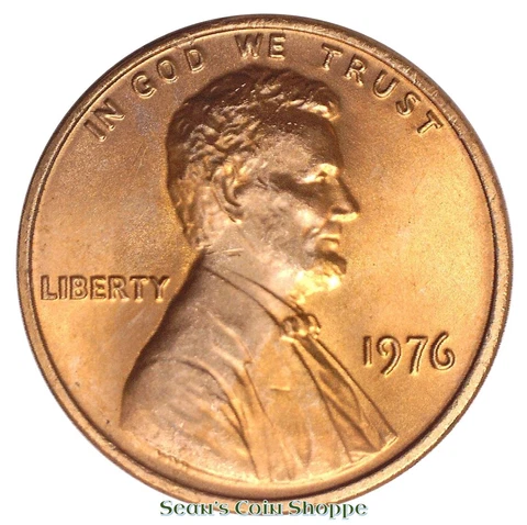 1976 Lincoln Cent Penny 1C Beautiful Red Uncirculated Philadelphia Ships Free! Cover