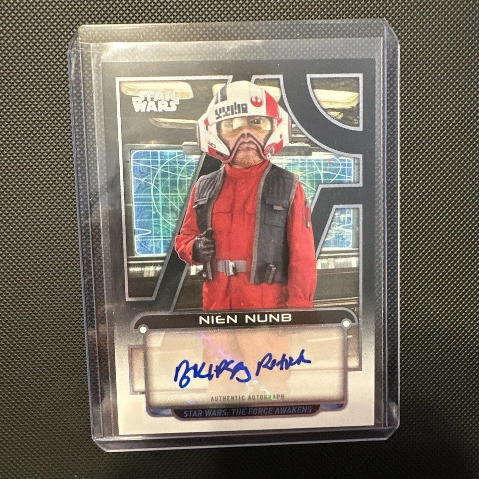 2018 Topps Star Wars Galactic Files Nien Nunb Kipsang Rotich Autograph 258/300 - Image 1 of 4