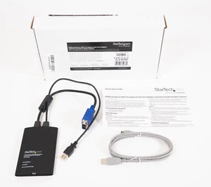 StarTech NOTECONS02 KVM Console To Laptop USB 2.0 Portable Crash Cart Adapter - Photo 1/11