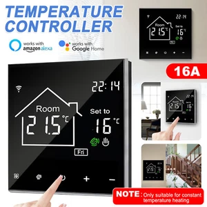 Termostato Digital Inteligente Programable Wifi Inalámbrico Hogar Habitación Sensor App Control - Imagen 1 de 17