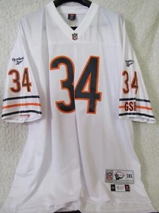 Walter Payton 1985 Chicago Bears NFL Throwbacks Authentic White Jersey Sz 2XL - Picture 1 of 12