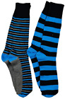 English Laundry Blau & Grau Gestreift 2 Packung Socken Schuhgröße 6.5-12
