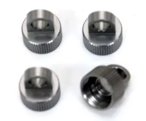 STRC CNC Mach Aluminum Shock Caps Gray Axial Wraith (4) STA80035GM - Picture 1 of 1