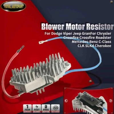Novo resistor de motor de ventilador de aquecedor AC para Mercedes-Benz SLK230 CLK430 Chrysler - Imagem 1 de 4