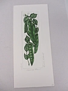 IMPRESIÓN FIRMADA MARTHA HANSON EDICIÓN LIMITADA "VAINAS DE GUISANTES" - Imagen 1 de 2