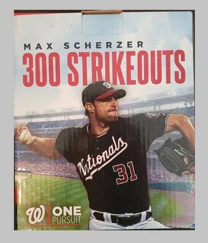 2019 Nationals MAX SCHERZER Bobblehead WASHINGTON BOBBLE Stadium Giveaway Sga Cover
