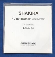 Shakira Don't Bother ATFC Remix 2 Versions Main Mix Radio Europe CD Promo 2006