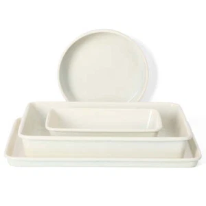 4pc Carbon Steel Bakeware Set Baking Dish for Preparing Dinners Everyday Use - Picture 1 of 12