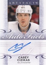 2014-15 Artifacts Autofacts Auto #A-CC - CASEY CIZIKAS