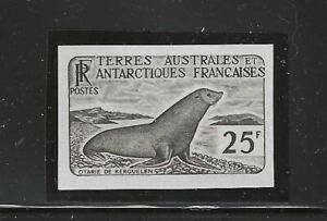 FSAT, TAAF 18 MNH WEDDELL SEAL  IMPERFORATE COLOR PROOF *W/MOUNT*