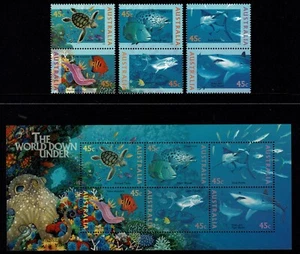 Australia 1995 - Australia World Down Under Mini Sheet & Set in pairs. MUH - Imagen 1 de 1