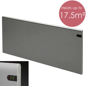 ADAX NEO Electric Panel Heater With Timer, Wall Mounted, Modern, 1400W Lava Grey - Picture 1 of 8