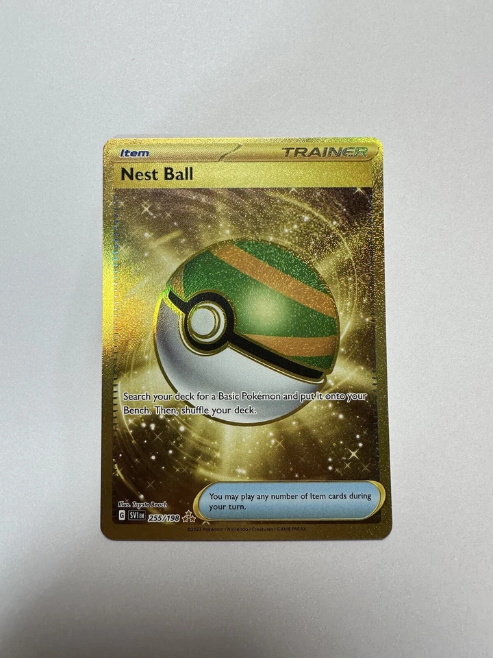 Pokémon Card - Nest Ball 255/198 - Full Art Hyper - Scarlet and Violet Base Set - Image 1 of 4
