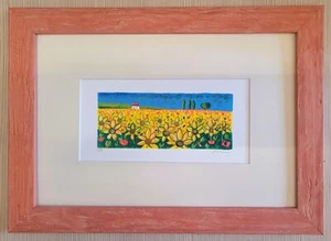 Mimmo Sciarrano Serigrafia girasoli Pop casa arte quadri arredo - Picture 1 of 1