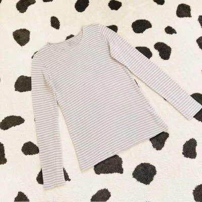 Camiseta Majestic Paris $160 para mujer talla pequeña 2 mezcla de cachemir estampado a rayas Foto 1 de 4