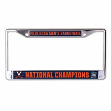 Virginia Cavaliers 2019 National Basketball Champions License Plate Metal Frame