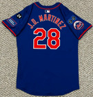 J. D. MARTINEZ size 46 #28 2024 NEW YORK METS GAME JERSEY ISSUED BLUE NIKE MLB