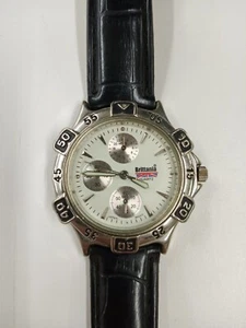 Vintage Brittania Sport Style Watch Black Faux Lizard Band. Untested  - Picture 1 of 4