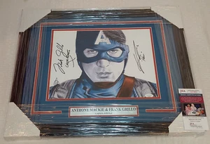 CAPTAIN AMERICA Autographed Signed Framed Photo JSA Anthony Mackie Grillo Falcon - Picture 1 of 1