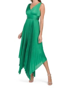 Neu mit Etikett BCBG MAXAZRIA Natalia V-Ausschnitt Faltenrock Kleid Gr. 12-$ 398 - Bild 1 von 3