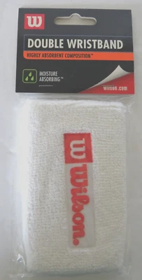 Wilson Double Wristband 4.5” Long w/Highly Moisture Absorbent Composition - NEW - Image 1 of 4