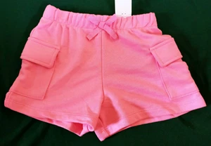 365 KIDS GARANIMALS Girl sz 6 Pink Core Shorts Cotton Blend 2 Pocket Bow Front - Picture 1 of 2