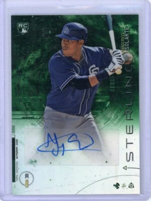 yangervis solarte 2014 bowman sterling prospect rookie auto green refractor /125 - Image 1 of 2