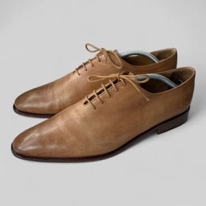 Oliver Sweeney Mens Brown Leather Wholecut Oxford Shoes - Size 10UK/11US/44EU - Picture 1 of 16