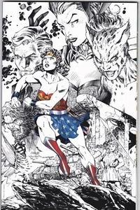 Wonder Woman #750 Torpedo Jim Lee Spot Colored Virgin Variant NM UNREAD - Picture 1 of 2