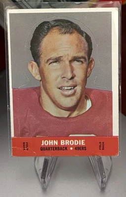 1968 年 TOPPS 标准插入约翰·布朗迪 49ers — 第 1/2 张图片