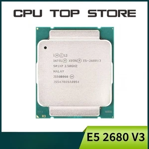 Intel Xeon E5 2680 V3 2.5GHz 12-Core 24-Thread cpu processor LGA 2011-3 - Picture 1 of 2