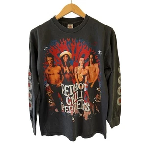 Vtg Red Hot Chili Peppers Band Long sleeve Single stitch Large Shirt REPRINT - Picture 1 of 7