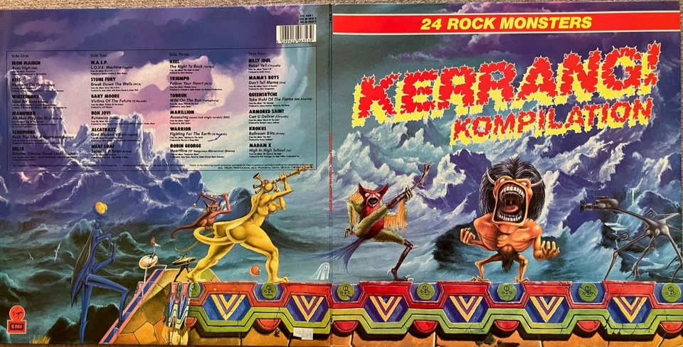 Kerrang! Kompilation 1985 Compilation 2LP Virgin EMI E26063 JAPAN M Vinyl Record - Image 1 of 4