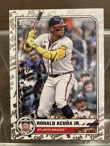 2025 Topps All Star Game Ronald Acuna Jr. Base #100 Braves - Foto 1 di 2
