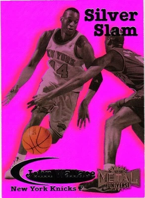 1997-98 Fleer Metal Silver Slam Inserto #8 John Wallace Knicks Foto 1 de 2