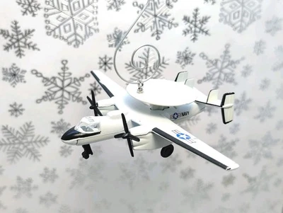 USAF Marina Grumman E-2C Ojo de Halcón Personalizado Adorno de Navidad Diecast Fuerza Aérea Artesanía Foto 1 de 4