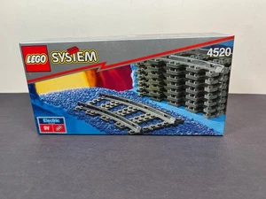 LEGO System City Train Track Curved Rails Building Set 4520 9V NEW SEALED - Picture 1 of 6