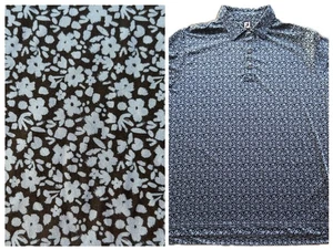 FJ FootJoy Floral Poloshirt Herren 2XL Golf Performance Kurzarm - Bild 1 von 7