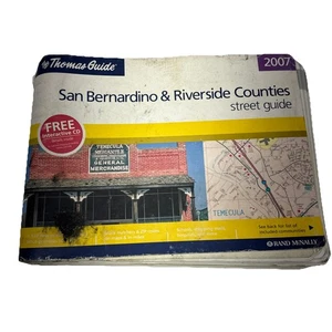 2007 San Bernardino and Riverside Counties Street Guide Thomas Guide Road Map - Picture 1 of 7