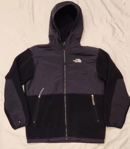 The North Face Denali Jacket Boys XL Full Zip Pockets Black Polartec Youth - Picture 1 of 7