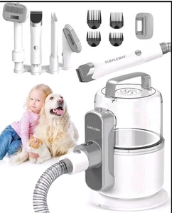 Aspiradora de aseo de mascotas Simple Way, kit de aseo de perros 6 en 1 - blanca V10 - Imagen 1 de 2