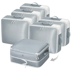 Paquete de 6 bolsas de almacenamiento de ropa, bolsas de almacenamiento de compresión de 19L para manta, suéter... - Imagen 1 de 6