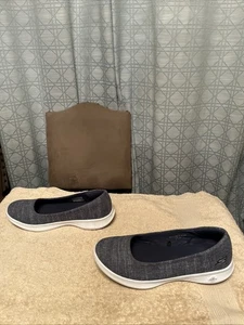 Skechers Goga Max Damen-Slipper Go Step Lite grau #14474 Größe 6,5 kaum getragen - Bild 1 von 6