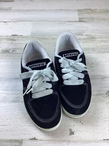 Zapatilla deportiva para mujer Cara Beth Vans talla 8,5 plataforma negra lisa llamas solares bordada - Imagen 1 de 6