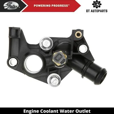 For 2011-2019 Ford Fiesta Engine Coolant Water Outlet Gates 2012 2013 2014 2015 - Image 1 of 4